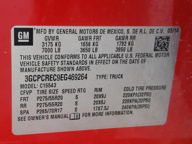 Photo 10 from auction – 2014 CHEVROLET SILVERADO with VIN 3GCPCREC9EG469264
