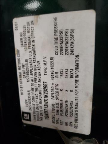 Photo 10 from auction – 2001 CHEVROLET BLAZER with VIN 1GNDT13WX1K232987