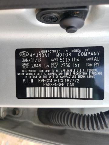 Photo 10 from auction – 2012 HYUNDAI GENESIS 5. with VIN KMHGC4DH1CU187772