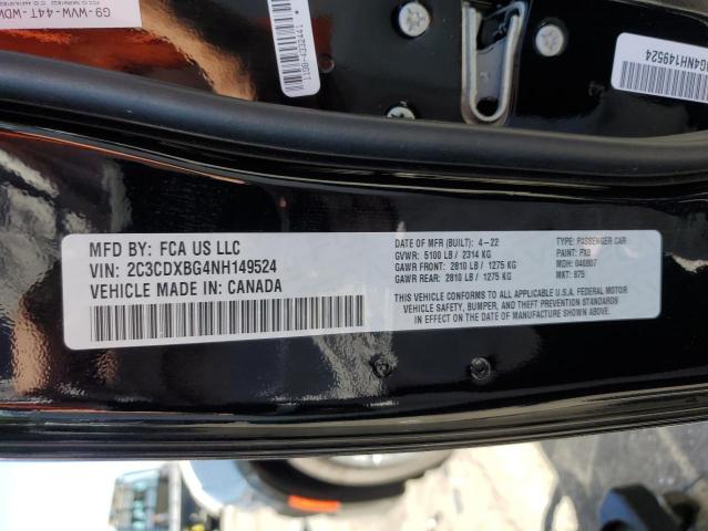 Photo 10 from auction – 2022 DODGE CHARGER SX with VIN 2C3CDXBG4NH149524