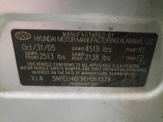 Photo 10 from auction – 2006 HYUNDAI SONATA GLS with VIN 5NPEU46F96H061579