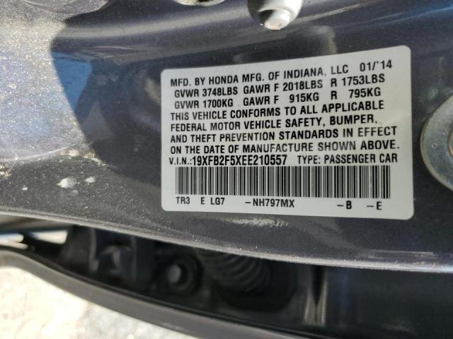 Photo 10 from auction – 2014 HONDA CIVIC LX with VIN 19XFB2F5XEE210557