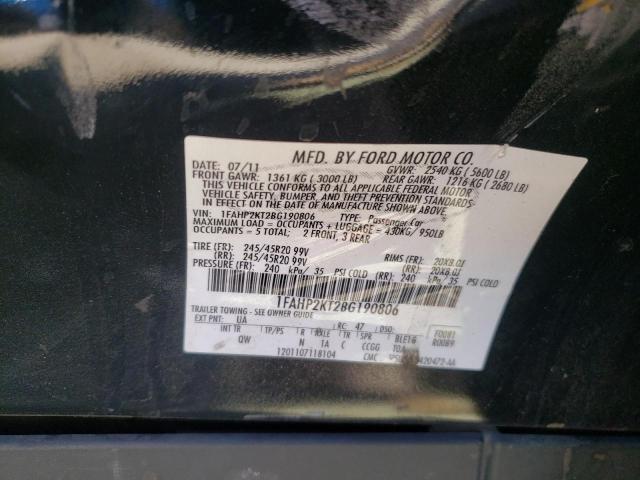 Photo 10 from auction – 2011 FORD TAURUS SHO with VIN 1FAHP2KT2BG190806
