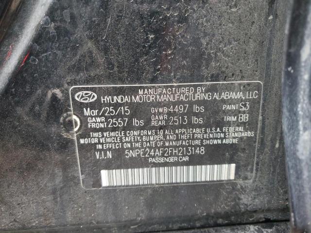 Photo 10 from auction – 2015 HYUNDAI SONATA SE with VIN 5NPE24AF2FH213148