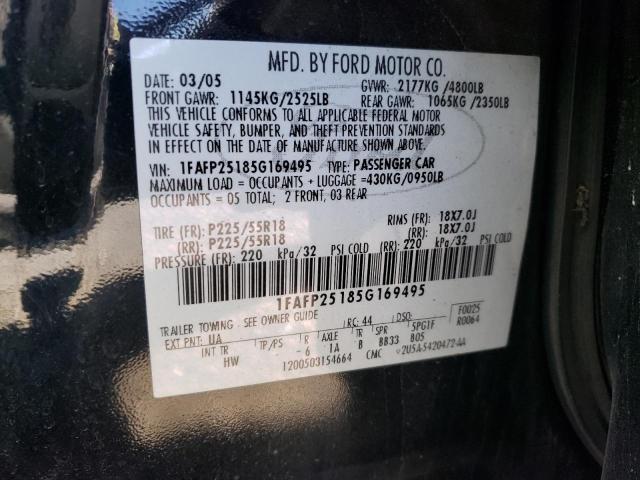 Photo 10 from auction – 2005 FORD FIVE HUNDR with VIN 1FAFP25185G169495