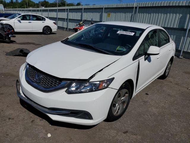 Photo 2 from auction – 2013 HONDA CIVIC LX with VIN 2HGFB2F53DH601909