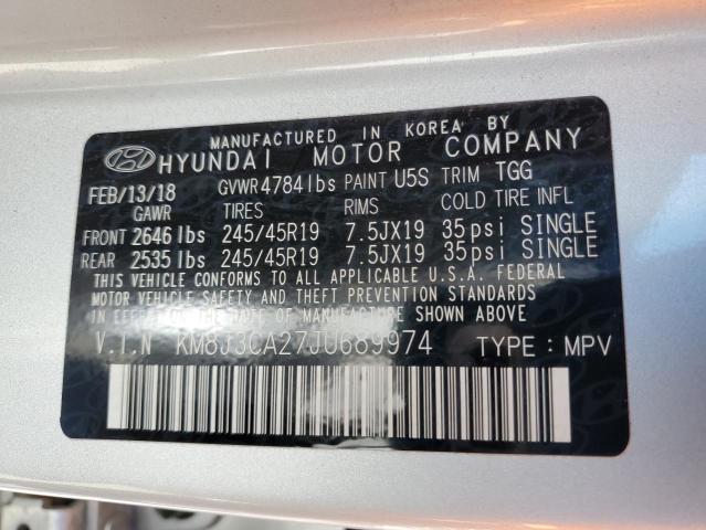 Photo 10 from auction – 2018 HYUNDAI TUCSON VAL with VIN KM8J3CA27JU689974