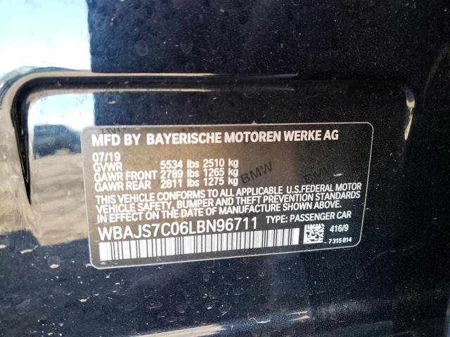 Photo 10 from auction – 2020 BMW M550XI with VIN WBAJS7C06LBN96711