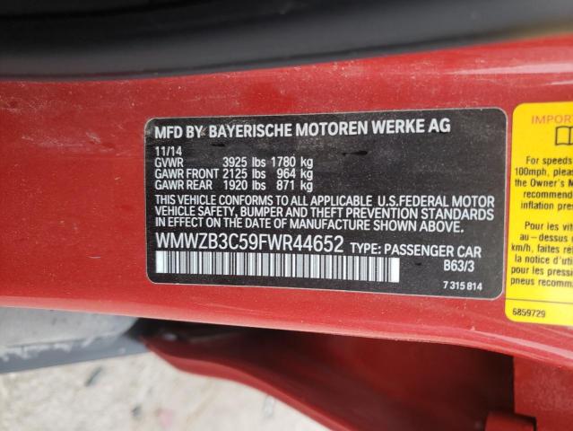 Photo 10 from auction – 2015 MINI COOPER COU with VIN WMWZB3C59FWR44652