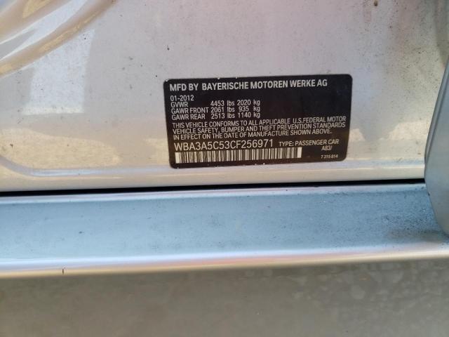 Photo 10 from auction – 2012 BMW 328 I with VIN WBA3A5C53CF256971