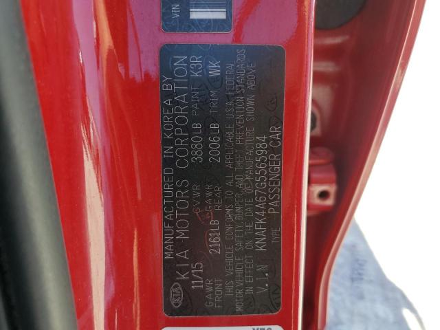 Photo 10 from auction – 2016 KIA FORTE LX with VIN KNAFK4A67G5565984