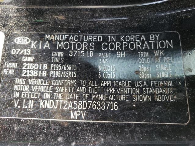 Photo 10 from auction – 2013 KIA SOUL with VIN KNDJT2A58D7633716