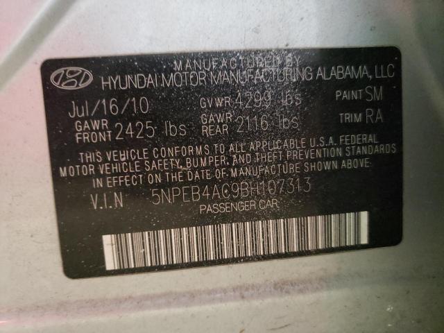 Photo 10 from auction – 2011 HYUNDAI SONATA GLS with VIN 5NPEB4AC9BH107313