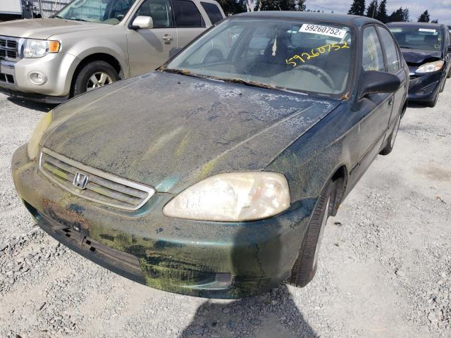 Photo 2 from auction – 2000 HONDA CIVIC BASE with VIN 2HGEJ6617YH511574