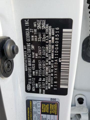 Photo 10 from auction – 2013 KIA SORENTO LX with VIN 5XYKT3A11DG408516