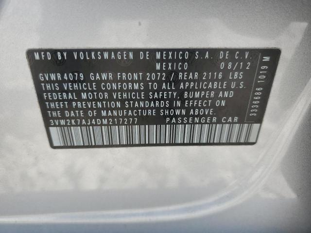 Photo 10 from auction – 2013 VOLKSWAGEN JETTA BASE with VIN 3VW2K7AJ4DM217277