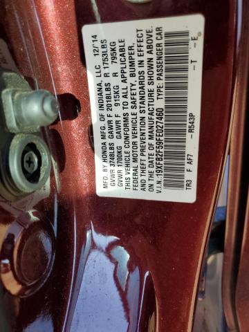 Photo 10 from auction – 2015 HONDA CIVIC LX with VIN 19XFB2F59FE027460