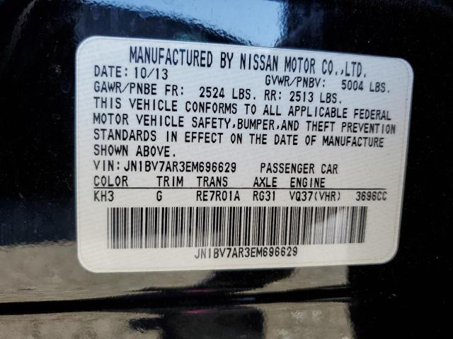 Photo 10 from auction – 2014 INFINITI Q50 BASE with VIN JN1BV7AR3EM696629