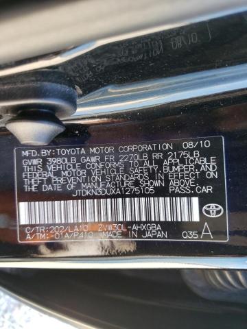 Photo 10 from auction – 2010 TOYOTA PRIUS with VIN JTDKN3DUXA1275105