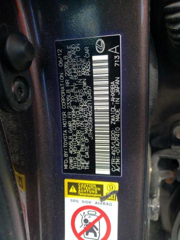 Photo 10 from auction – 2012 LEXUS CT 200 with VIN JTHKD5BH6C2110457