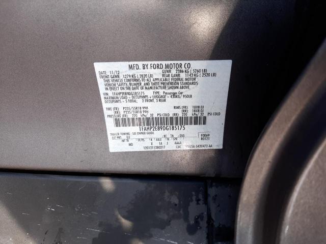 Photo 10 from auction – 2013 FORD TAURUS SEL with VIN 1FAHP2E89DG185175
