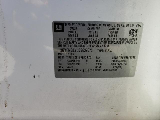 Photo 10 from auction – 2011 CADILLAC SRX with VIN 3GYFNGEY5BS639676