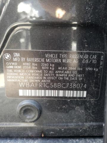Photo 10 from auction – 2011 BMW 528 I with VIN WBAFR1C58BC738074