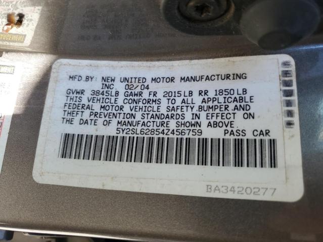 Photo 10 from auction – 2004 PONTIAC VIBE with VIN 5Y2SL62854Z456759