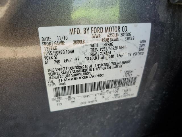 Photo 10 from auction – 2011 FORD EXPLORER L with VIN 1FMHK8F8XBGA00652