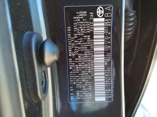 Photo 10 from auction – 2016 TOYOTA COROLLA L with VIN 5YFBURHE1GP410050