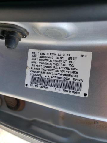 Photo 10 from auction – 2015 HONDA CR-V EX with VIN 3CZRM3H53FG704530