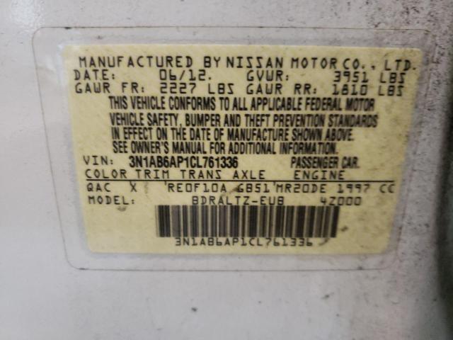 Photo 10 from auction – 2012 NISSAN SENTRA 2.0 with VIN 3N1AB6AP1CL761336