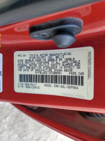 Photo 10 from auction – 2013 TOYOTA COROLLA BA with VIN 5YFBU4EE1DP208991