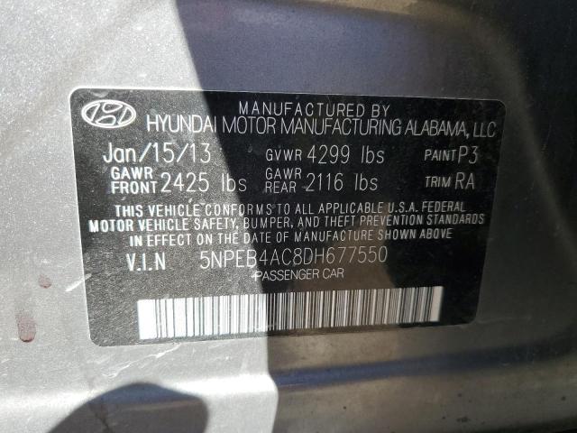 Photo 10 from auction – 2013 HYUNDAI SONATA GLS with VIN 5NPEB4AC8DH677550