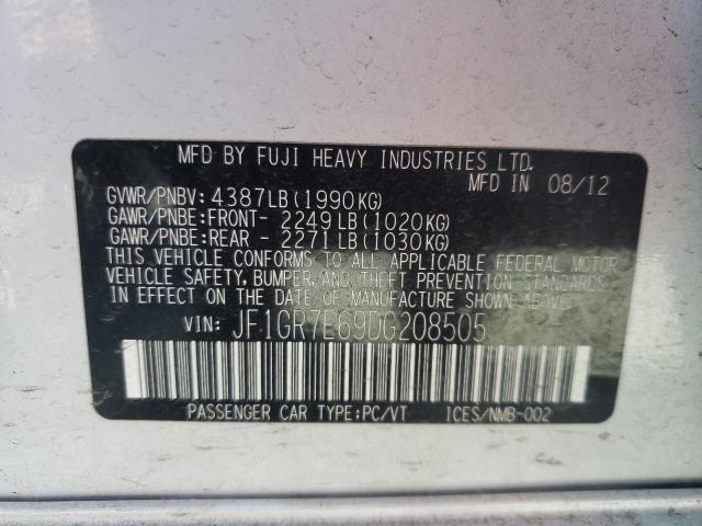 Photo 10 from auction – 2013 SUBARU IMPREZA WR with VIN JF1GR7E69DG208505