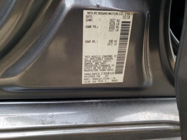 Photo 10 from auction – 2018 NISSAN ALTIMA 2.5 with VIN 1N4AL3AP1JC230810