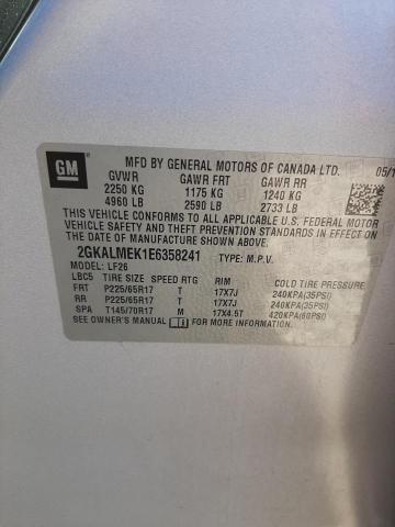 Photo 10 from auction – 2014 GMC TERRAIN SL with VIN 2GKALMEK1E6358241