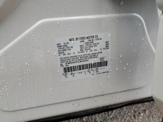 Photo 10 from auction – 2020 FORD EDGE ST with VIN 2FMPK4AP5LBA54632