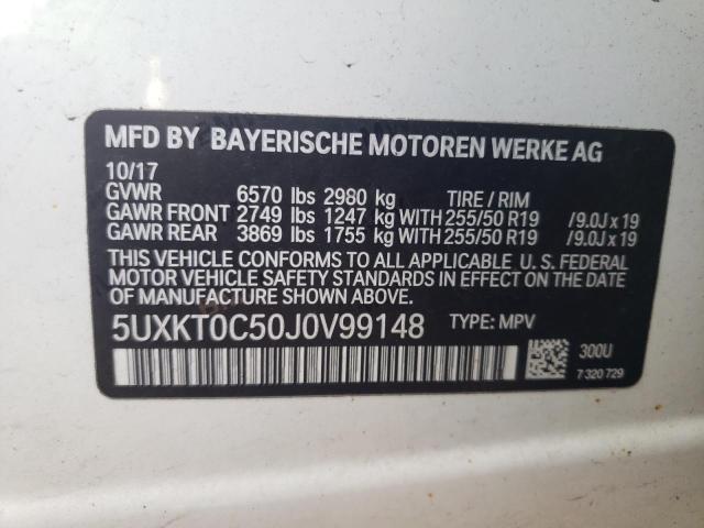 Photo 10 from auction – 2018 BMW X5 XDR40E with VIN 5UXKT0C50J0V99148