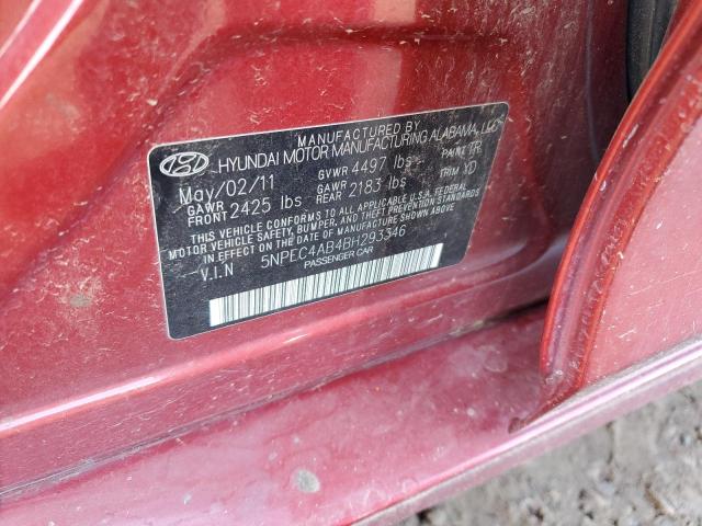 Photo 10 from auction – 2011 HYUNDAI SONATA SE with VIN 5NPEC4AB4BH293346