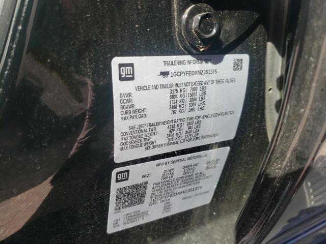 Photo 10 from auction – 2021 CHEVROLET SILVERADO with VIN 1GCPYFEDXMZ351375