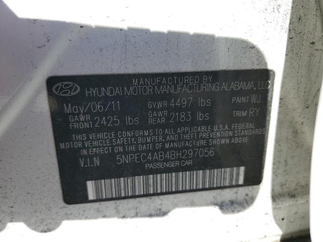 Photo 10 from auction – 2011 HYUNDAI SONATA SE with VIN 5NPEC4AB4BH297056