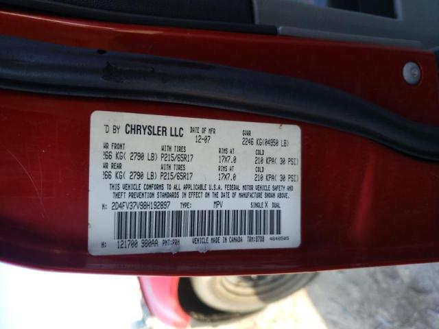 Photo 10 from auction – 2008 DODGE MAGNUM SXT with VIN 2D4FV37V98H192897