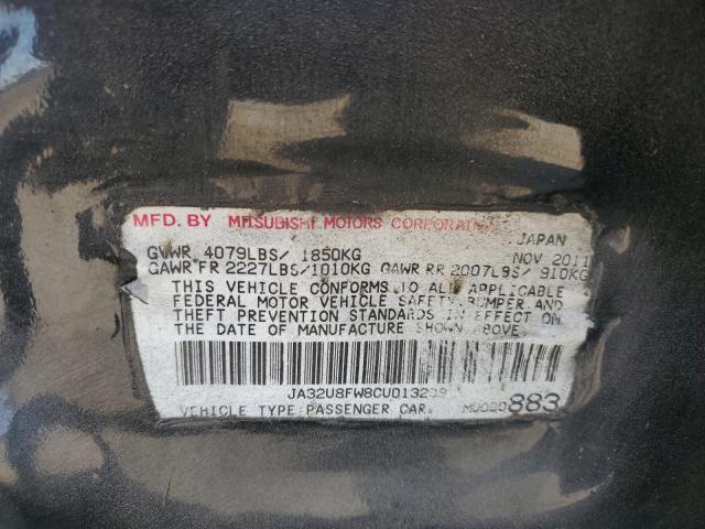 Photo 10 from auction – 2012 MITSUBISHI LANCER GT with VIN JA32U8FW8CU013209