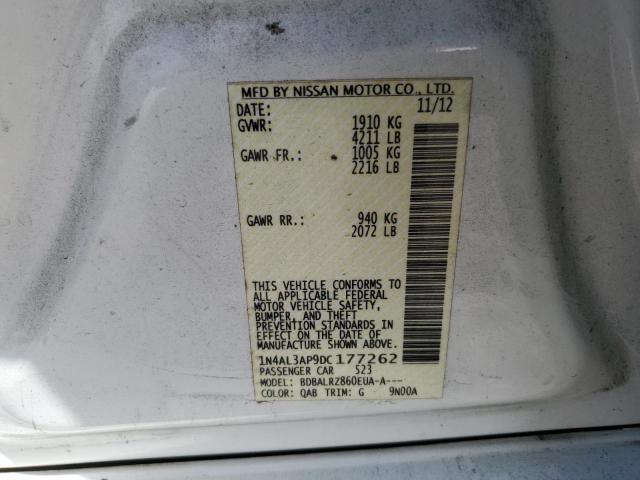 Photo 10 from auction – 2013 NISSAN ALTIMA 2.5 with VIN 1N4AL3AP9DC177262