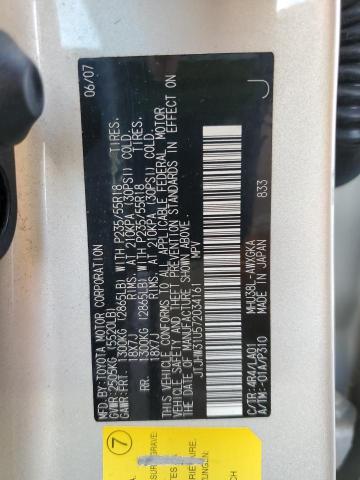 Photo 10 from auction – 2007 LEXUS RX 400H with VIN JTJHW31U572034161