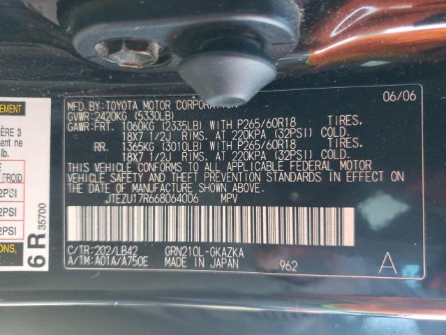 Photo 10 from auction – 2006 TOYOTA 4RUNNER LI with VIN JTEZU17R668064006