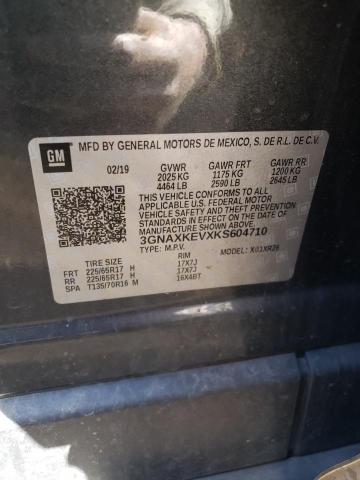 Photo 10 from auction – 2019 CHEVROLET EQUINOX LT with VIN 3GNAXKEVXKS604710