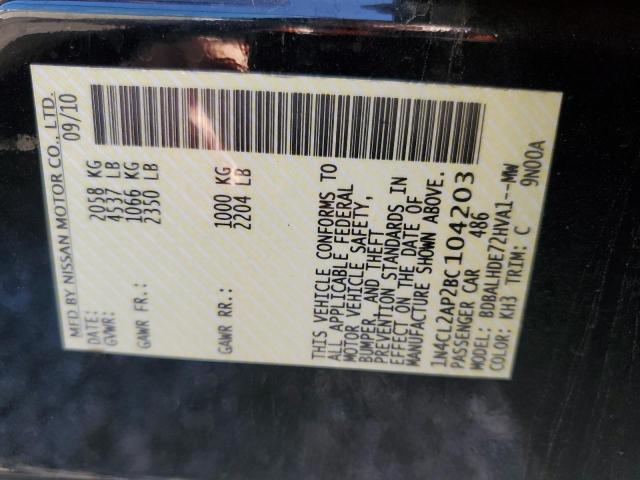 Photo 10 from auction – 2011 NISSAN ALTIMA HYB with VIN 1N4CL2AP2BC104203