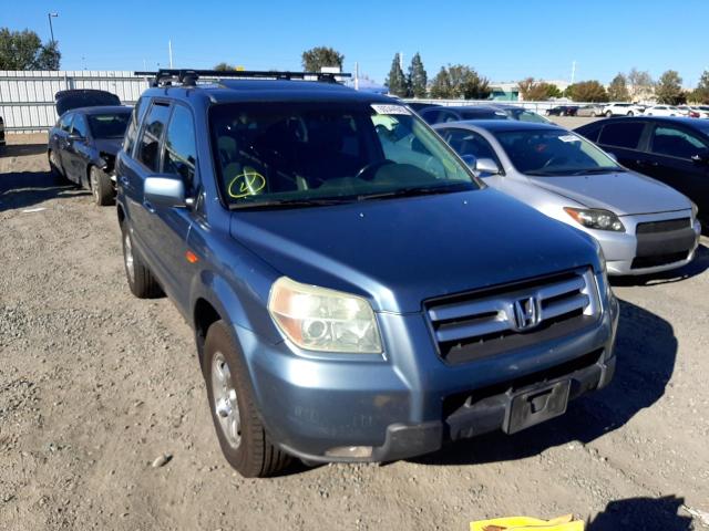 HONDA PILOT EX 2006 with VIN 5FNYF287X6B051594 - Photo from auction